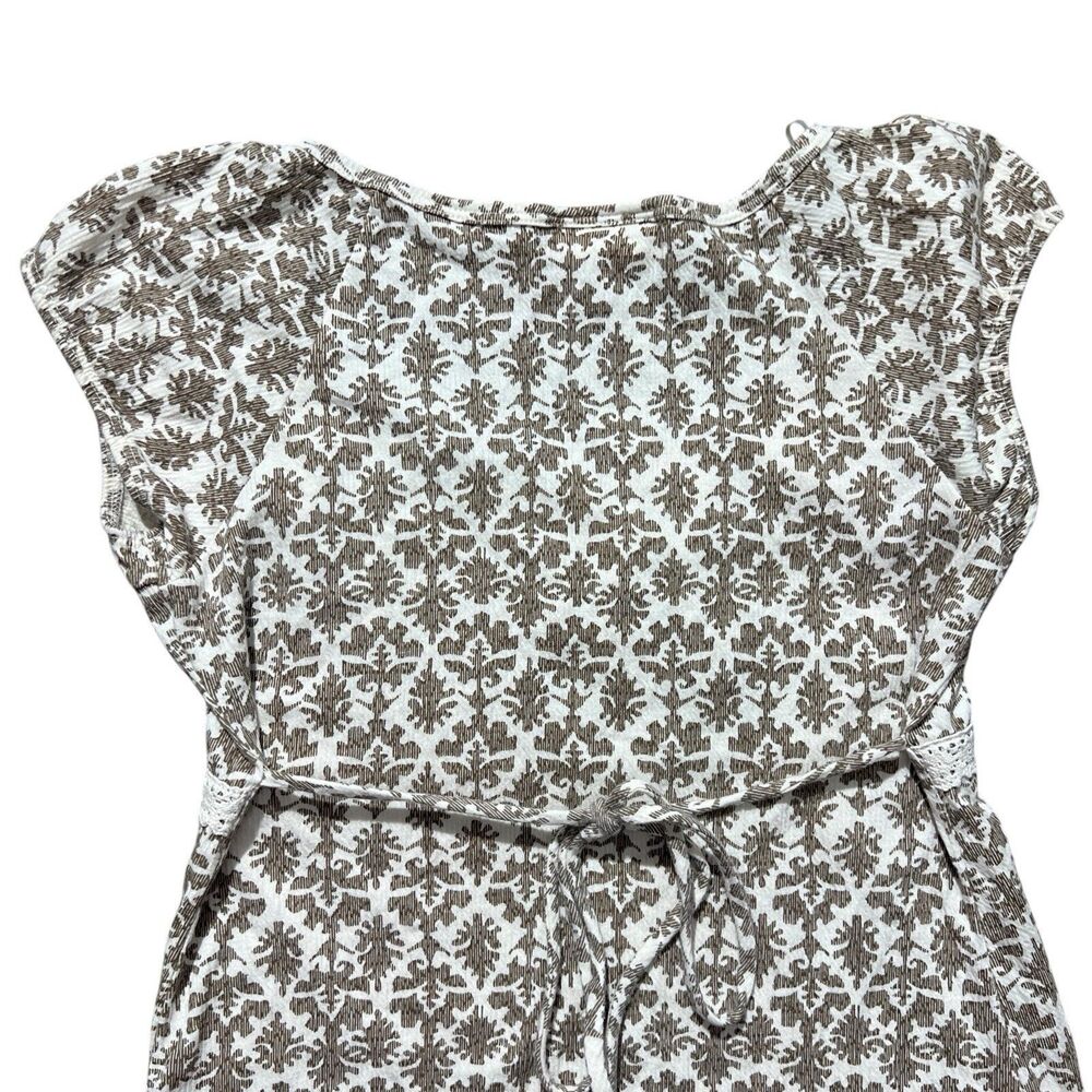 y2k self esteem milkmaid lace runched top babydoll sz L - Picture 3 of 7